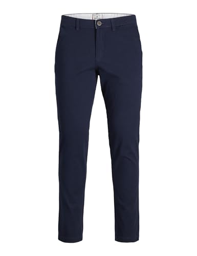 JACK & JONES Herren Jpstmarco Jjdave Lc Noos Pls Chino Hose, Navy Blazer, 52W / 32L EU von JACK & JONES