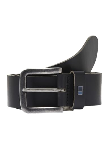 JACK & JONES Legerer Echtleder Gürtel Klassischer Leather Belt mit Löcher JACFLAG Leather Belt 4 cm NOOS von JACK & JONES