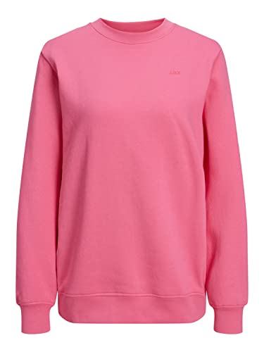 Jack & Jones Damen Jxabbie Ls Rel Every Brush Crew Noos Sweatshirt, Carmine Rose/Print:Magenta Jjxx Logo, XL EU von JJXX