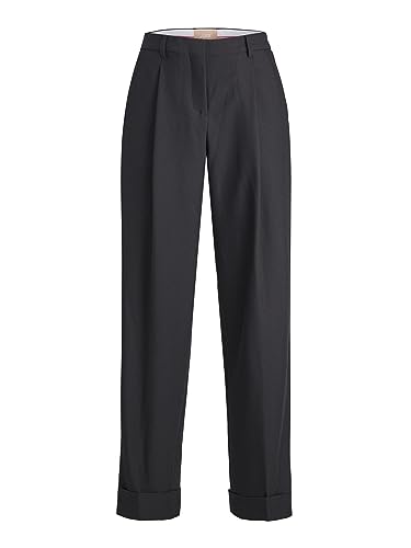 JJXX Damen Jxmary Pleat Fu Mw Pant Pnt Noos Anzughose, Schwarz, 30W / 32L EU von JACK & JONES