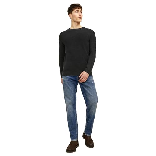 JACK & JONES Male Strickpullover mit Rundhals Einfarbig Strickpullover mit Rundhals von JACK & JONES