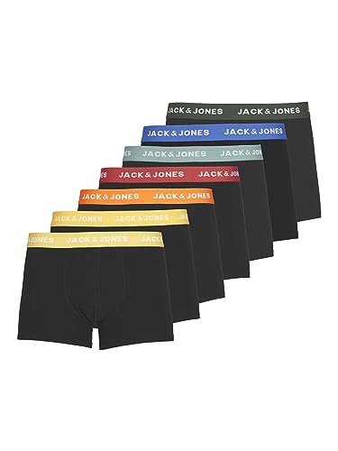 Jack& Jones Boxershorts 7er-Pack Basic Trunks Kurze Unterhosen Logo Print Design JACVITO, Farben:Schwarz, Größe Hosen:L Jack& Jones Boxershorts 7er-Pack Basic Trunks Kurze Unterhosen Logo Print Design JACVITO, Farben:Schwarz, Größe Hosen:L von JACK & JONES