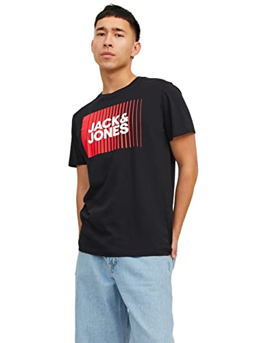 Jack & Jones Herren Jjecorp Logo Tee Play O-Neck Noos T-Shirt, Schwarz, S EU von JACK & JONES
