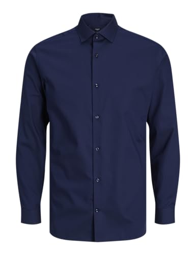 JACK & JONES Herren Freizeit Hemd JPRBLAPARKER Slim Fit Schwarz Blau XS-XXL, Größe:L, Farbe:Perfect Navy Slim FIT 12227385 JACK & JONES Herren Freizeit Hemd JPRBLAPARKER Slim Fit Schwarz Blau XS-XXL, Größe:L, Farbe:Perfect Navy Slim FIT 12227385 von JACK & JONES
