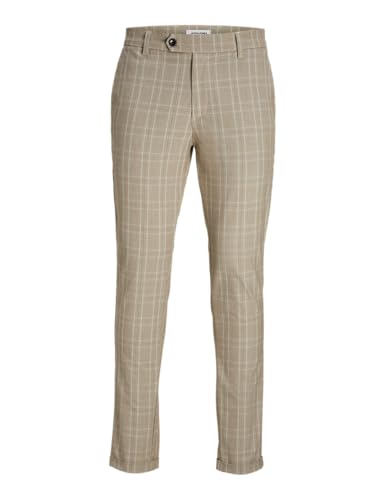 Jack & Jones Herren Jpstmarco Jjconnor AKM Noos Chinohose, Beige/Detail:Check,28W / 32L Jack & Jones Herren Jpstmarco Jjconnor AKM Noos Chinohose, Beige/Detail:Check,28W / 32L von JACK & JONES