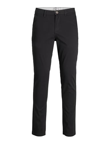 JACK & JONES Herren Jpstmarco Jjdave Lc Noos Pls Chino-Hose, Schwarz, 40W / 34L EU von JACK & JONES