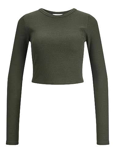 Jack & Jones Damen JXFELINE STR LS Rib Tee JRS NOOS Top, Rosin,M Jack & Jones Damen JXFELINE STR LS Rib Tee JRS NOOS Top, Rosin,M von JJXX