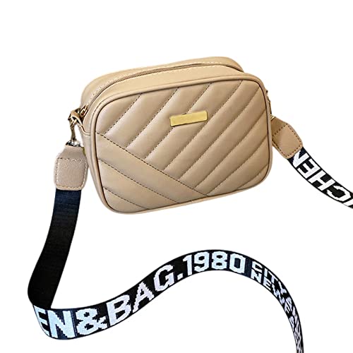 JACTZ Umhängetasche Damen Frauen Kleine Crossbody Tasche Pu Messenger Bag Reißverschluss Handtasche Geldbörse Sommer Reisetasche Für Frauen-Khaki JACTZ Umhängetasche Damen Frauen Kleine Crossbody Tasche Pu Messenger Bag Reißverschluss Handtasche Geldbörse Sommer Reisetasche Für Frauen-Khaki von JACTZ