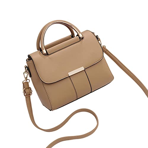 JACTZ Umhängetasche Damen Lederhandtasche Geldbörse Frauen Tasche Trend Schulterkreuzkörper Sack Lady Bote Kleine Tasche-Khaki JACTZ Umhängetasche Damen Lederhandtasche Geldbörse Frauen Tasche Trend Schulterkreuzkörper Sack Lady Bote Kleine Tasche-Khaki von JACTZ