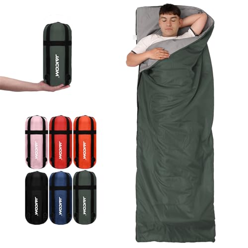 JAICOM Schlafsack - Kleines Packmaß Deckenschlafsack, Leicht & Dünn Sommerschlafsack - für Camping, Outdoor, Erwachsene, Wandern, Indoor JAICOM Schlafsack - Kleines Packmaß Deckenschlafsack, Leicht & Dünn Sommerschlafsack - für Camping, Outdoor, Erwachsene, Wandern, Indoor von JAICOM