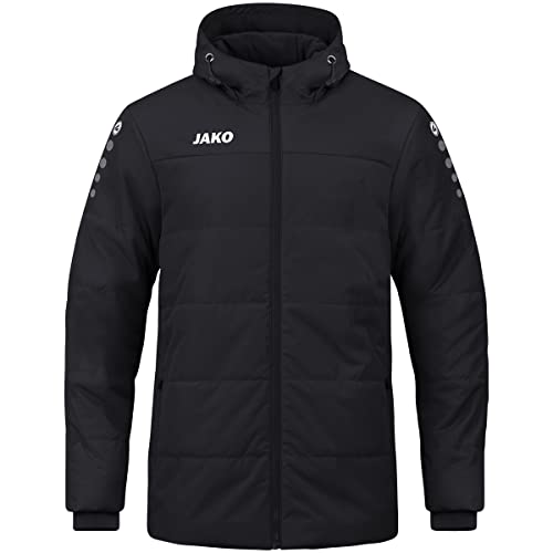 JAKO Coachjacke Team mit Kapuze, Größe:S, Farbe:schwarz JAKO Coachjacke Team mit Kapuze, Größe:S, Farbe:schwarz von JAKO