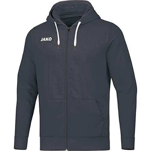 Jako Damen Kapuzenjacke Base, anthrazit, 38, 6865 von JAKO