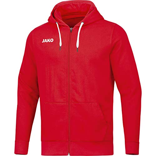 Jako Damen Kapuzenjacke Base, rot, 34, 6865 von JAKO