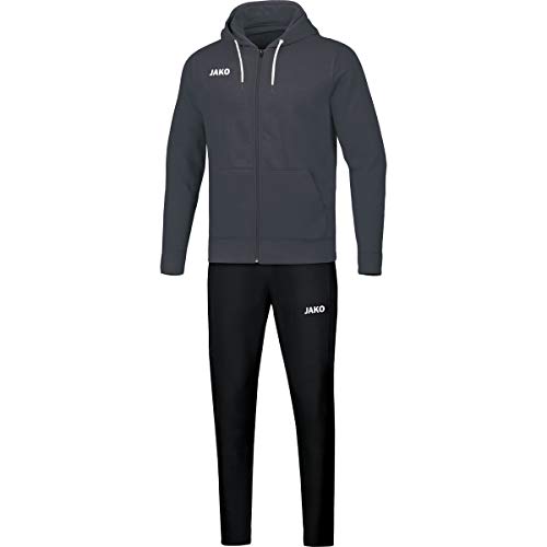 Jako Damen Jogginganzug Base mit Kapuze, Anthrazit, 44, M9665 von JAKO