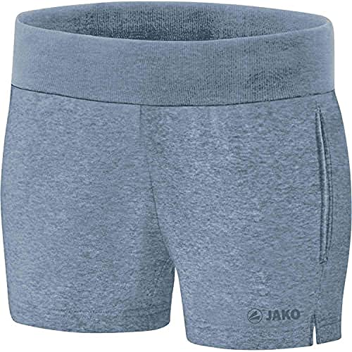 JAKO Damen Basic Sweat Short, hellblau meliert, 42 JAKO Damen Basic Sweat Short, hellblau meliert, 42 von JAKO