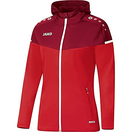 Jako Damen Kapuzenjacke Champ 2.0, rot/weinrot, 44, 6820 Jako Damen Kapuzenjacke Champ 2.0, rot/weinrot, 44, 6820 von JAKO