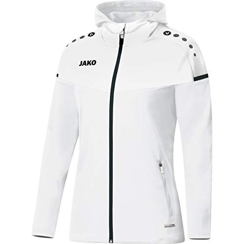Jako Damen Kapuzenjacke Champ 2.0, weiß, 44, 6820 Jako Damen Kapuzenjacke Champ 2.0, weiß, 44, 6820 von JAKO