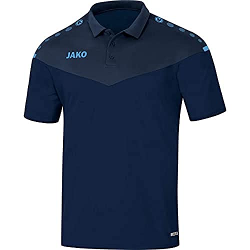 JAKO Damen Polo Champ 2.0, marine/darkblue/skyblue, 42, 6320 von JAKO