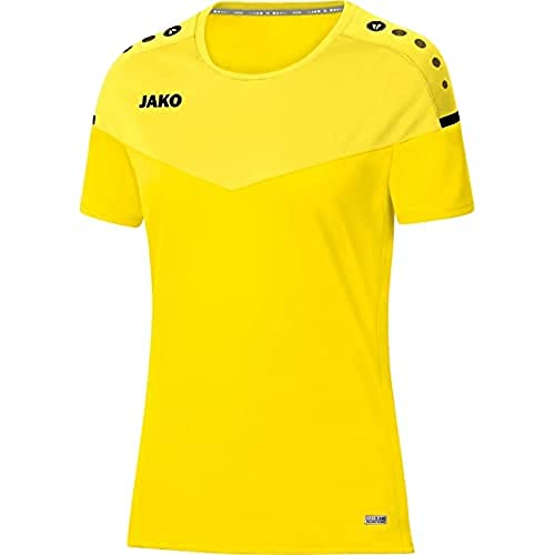 JAKO Damen T-shirt Champ 2.0, citro/citro light, 40, 6120 von JAKO