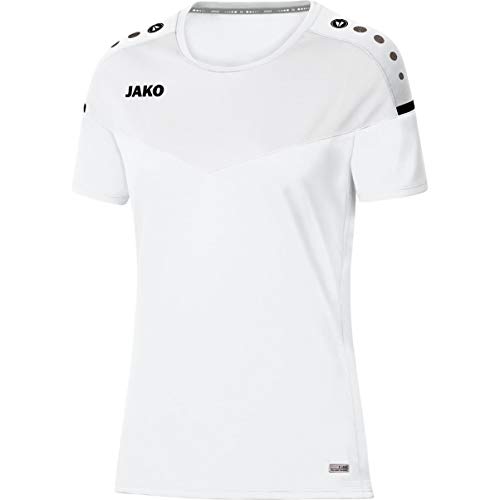 JAKO Damen T-shirt Champ 2.0, weiß, 34, 6120 von JAKO