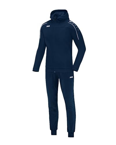 JAKO Damen Trainingsanzug Polyester Classico mit Kapuze, marine, 34, M9450 von JAKO