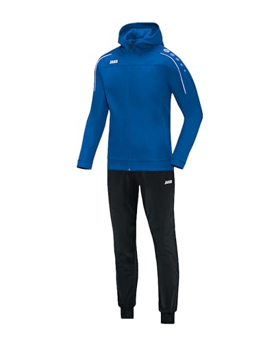 JAKO Trainingsanzug Damen Polyester Classico mit Kapuze Royal Gr. 42 - Jogginganzug 2-teilig für Sport und Alltag, Jogginghose & Trainingsjacke JAKO Trainingsanzug Damen Polyester Classico mit Kapuze Royal Gr. 42 - Jogginganzug 2-teilig für Sport und Alltag, Jogginghose & Trainingsjacke von JAKO