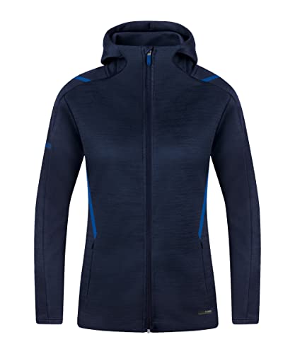 JAKO Damen Freizeitjacke Challenge mit Kapuze, Marine-Meliert/Royal, 34 JAKO Damen Freizeitjacke Challenge mit Kapuze, Marine-Meliert/Royal, 34 von JAKO