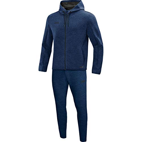 JAKO Damen Jogginganzug Premium Basics mit Kapuze, marine meliert, 40, M9729 JAKO Damen Jogginganzug Premium Basics mit Kapuze, marine meliert, 40, M9729 von JAKO