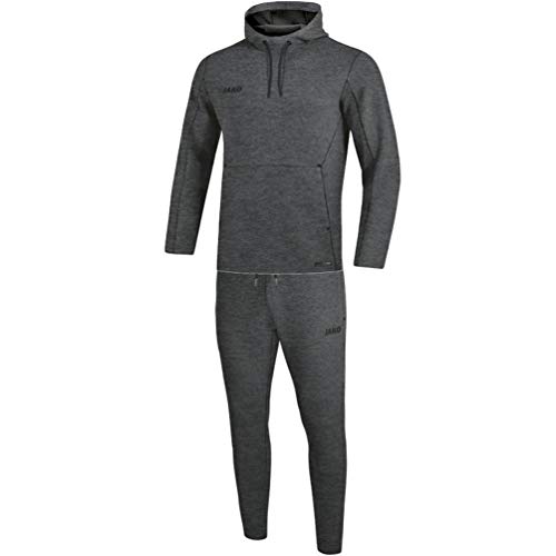 JAKO Damen Jogginganzug Premium Basics mit Kapuzensweat, anthrazit meliert, 34, M9629 JAKO Damen Jogginganzug Premium Basics mit Kapuzensweat, anthrazit meliert, 34, M9629 von JAKO