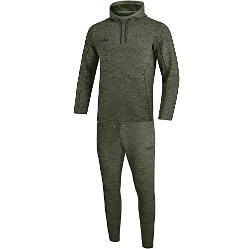 JAKO Damen Jogginganzug Premium Basics mit Kapuzensweat, khaki meliert, 44, M9629 JAKO Damen Jogginganzug Premium Basics mit Kapuzensweat, khaki meliert, 44, M9629 von JAKO