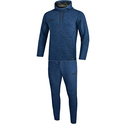 JAKO Damen Jogginganzug Premium Basics mit Kapuzensweat, marine meliert, 34, M9629 JAKO Damen Jogginganzug Premium Basics mit Kapuzensweat, marine meliert, 34, M9629 von JAKO