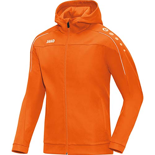 JAKO Damen Kapuzenjacke Classico, neonorange, 40, 6850 von JAKO