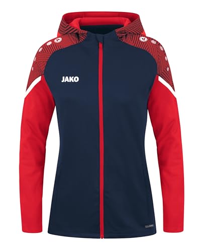 JAKO Damen Kapuzenjacke Performance, Marine/Rot, 42 JAKO Damen Kapuzenjacke Performance, Marine/Rot, 42 von JAKO
