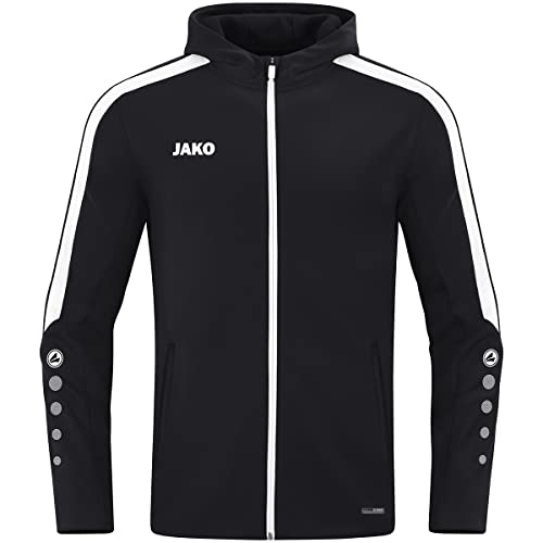 JAKO Damen Kapuzenjacke Power, Schwarz, 38 von JAKO