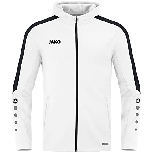 JAKO Damen Kapuzenjacke Power, Weiß, 36 von JAKO