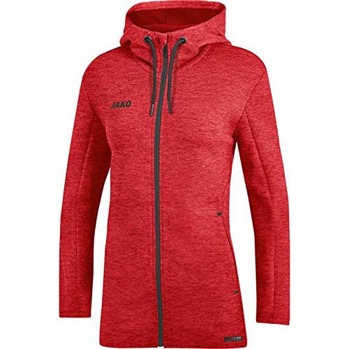 JAKO Damen Premium Basics hættejakke Kapuzenjacke, rot meliert, 44 EU JAKO Damen Premium Basics hættejakke Kapuzenjacke, rot meliert, 44 EU von JAKO