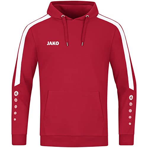 JAKO Damen Kapuzensweatshirt Power, Rot, 34 von JAKO