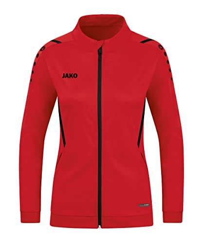JAKO Damen polyesterjas Polyesterjacke Challenge, rot/schwarz, 34 EU JAKO Damen polyesterjas Polyesterjacke Challenge, rot/schwarz, 34 EU von JAKO