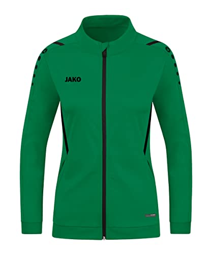 JAKO Damen Polyesterjacke Challenge, Sportgrün/Schwarz, 42 JAKO Damen Polyesterjacke Challenge, Sportgrün/Schwarz, 42 von JAKO