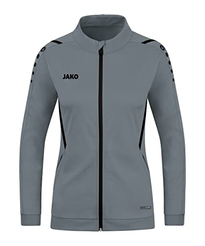 JAKO Damen Polyesterjacke Challenge, Steingrau/Schwarz, 36 JAKO Damen Polyesterjacke Challenge, Steingrau/Schwarz, 36 von JAKO