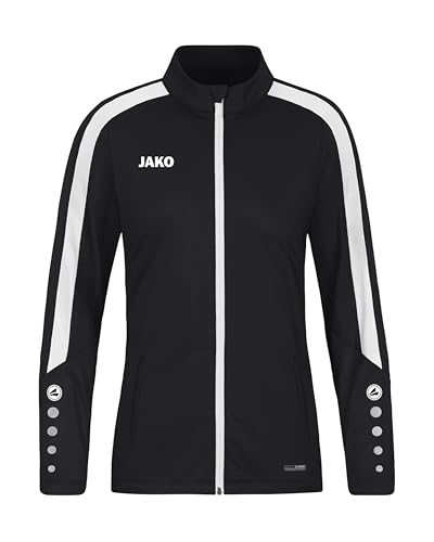JAKO Damen Polyesterjacke Power, Schwarz, 38 JAKO Damen Polyesterjacke Power, Schwarz, 38 von JAKO