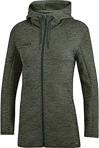 JAKO Damen Kapuzenjacke Premium Basics, khaki meliert, 36, 6829 JAKO Damen Kapuzenjacke Premium Basics, khaki meliert, 36, 6829 von JAKO