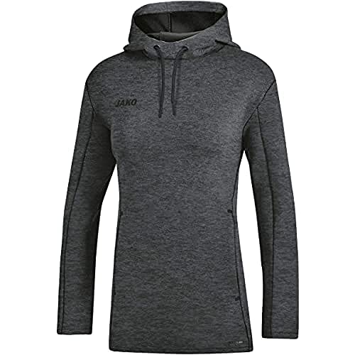 JAKO Damen Premium Basics sweatshirt med hætte Kapuzensweat, Anthrazit Meliert, 38 EU von JAKO