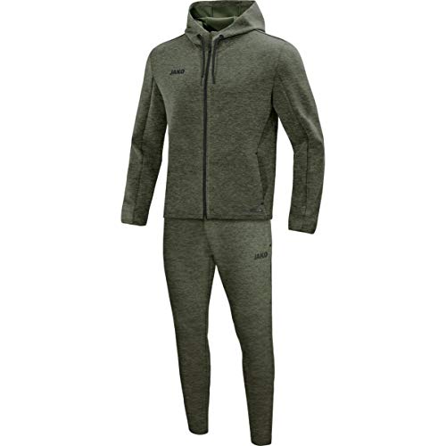 JAKO Damen Jogginganzug Premium Basics mit Kapuze, khaki meliert, 40, M9729 JAKO Damen Jogginganzug Premium Basics mit Kapuze, khaki meliert, 40, M9729 von JAKO