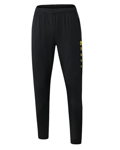 JAKO Damen Premium træningsbukser Trainingshose, Schwarz/Citro, 42 EU JAKO Damen Premium træningsbukser Trainingshose, Schwarz/Citro, 42 EU von JAKO