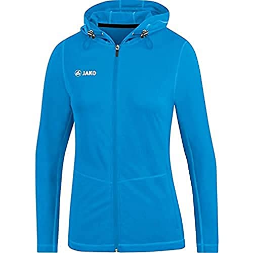 JAKO Damen Kapuzenjacke Run 2.0, blau, 38, 6875 von JAKO