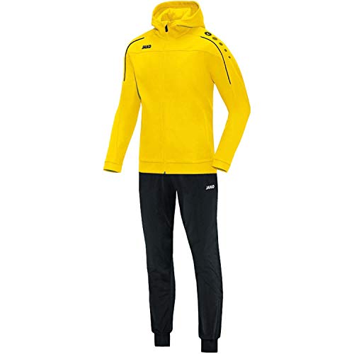 JAKO Damen Trainingsanzug Polyester Classico mit Kapuze, citro, 44, M9450 von JAKO