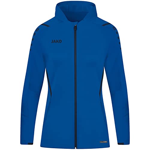 JAKO Damen Kapuzenjacke Challenge, Royal/Marine, 40 von JAKO