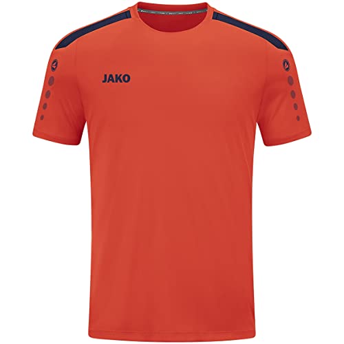 JAKO Damen Trikot Power (Kurzarm), Flame/Marine, 36 von JAKO