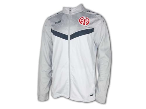 JAKO FSV Mainz 05 Einlaufjacke 24 25 weiß M05 Fan Jacke Anthem Jacket, Größe:L von JAKO